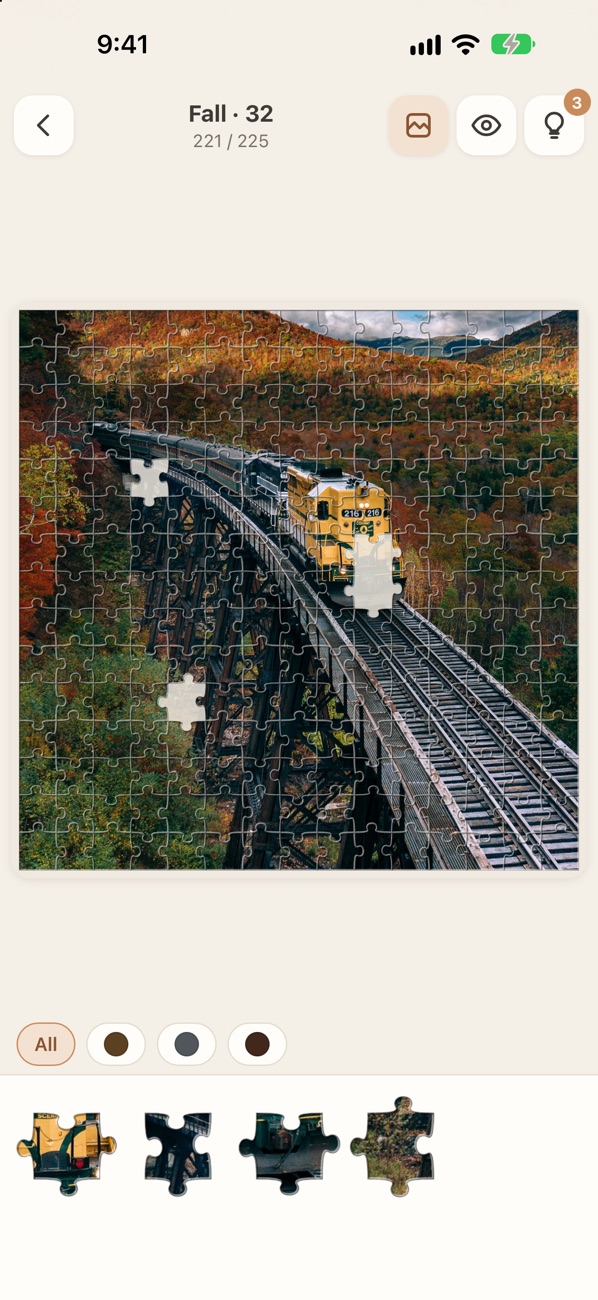 Cozy Puzzles: a fall jigsaw